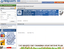 Tablet Screenshot of merchantscorner.ca